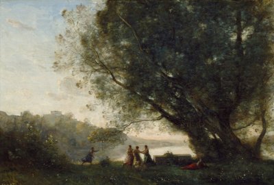 Dance under the Trees at the Edge of the Lake, 1865-70 by Jean Baptiste Camille Corot